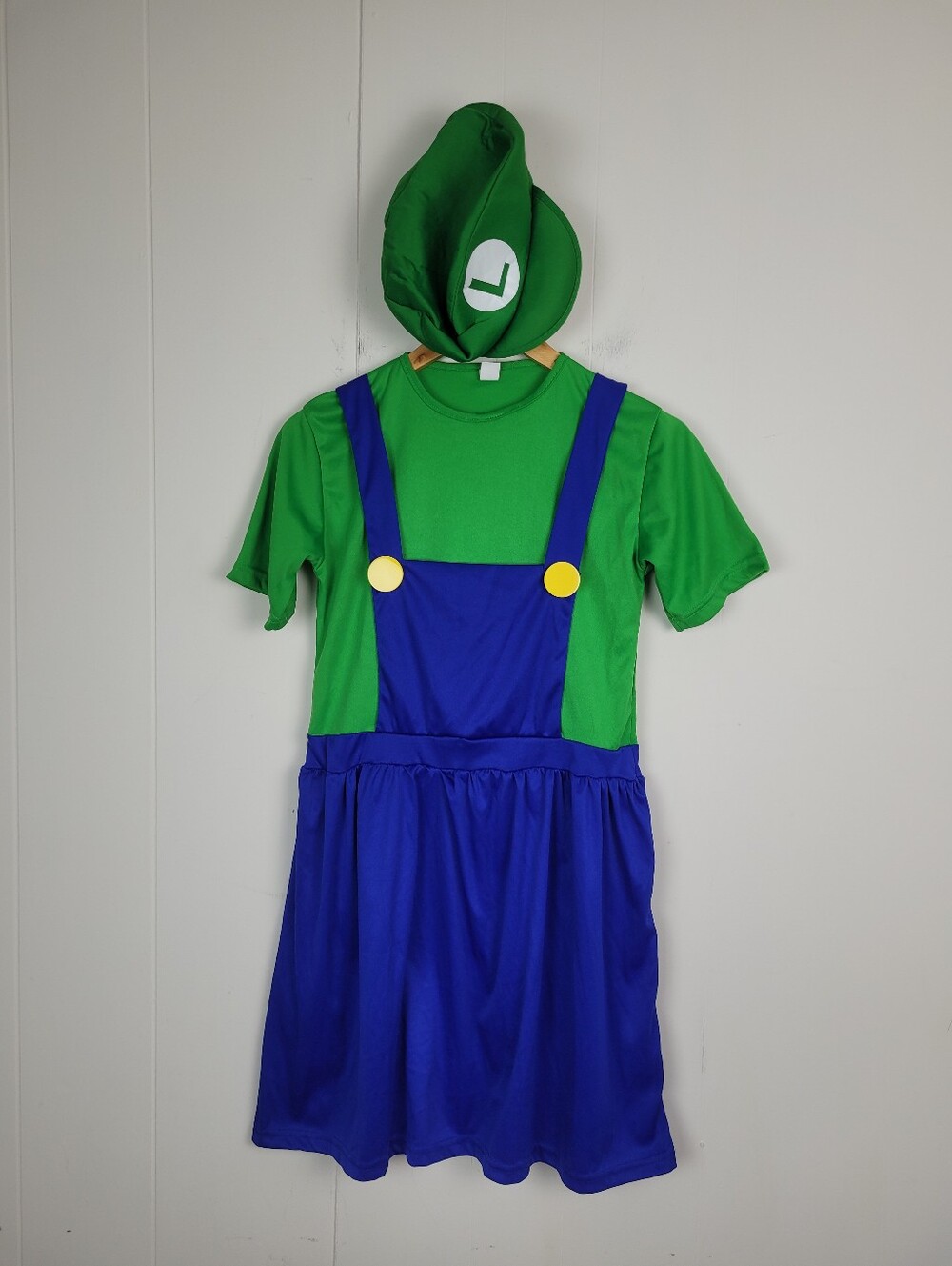 Unbranded M Luigi Inspired Halloween Costume Dress & Hat